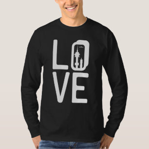Tower Love Air Traffic Control Controller Aviation T-Shirt