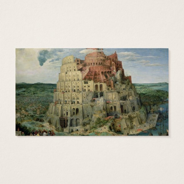 Tower of Babel, 1563 (oil on panel) (Back)