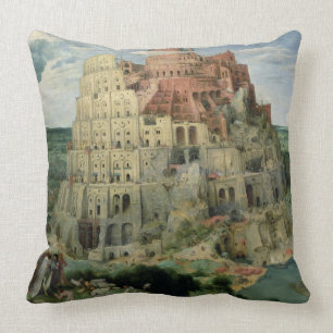 Tower of Babel, 1563 (oil on panel) Cushion
