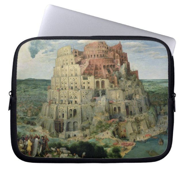 Tower of Babel, 1563 (oil on panel) Laptop Sleeve (Front)
