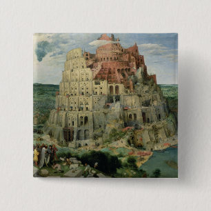 Tower of Babel 15 Cm Square Badge