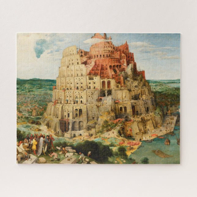 Tower of Babel by Peter Bruegel the Elder Jigsaw Puzzle (Horizontal)