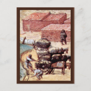 Tower Of Babel, Detail By Bruegel D. Ä. Pieter Postcard