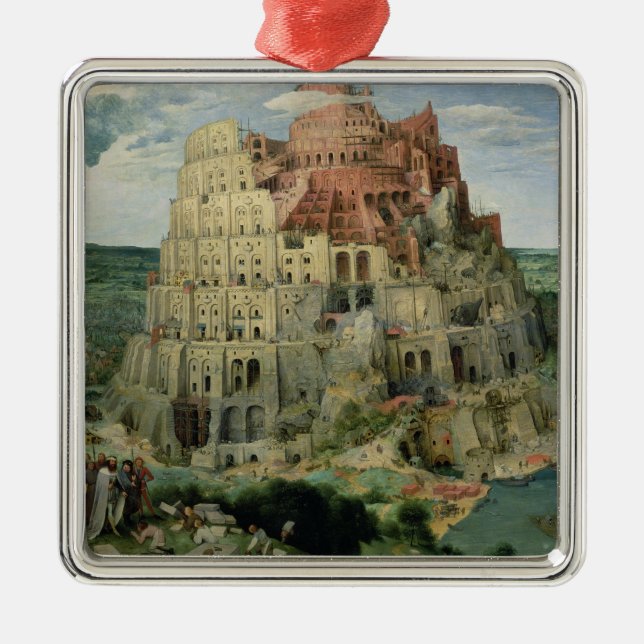 Tower of Babel Metal Ornament (Front)