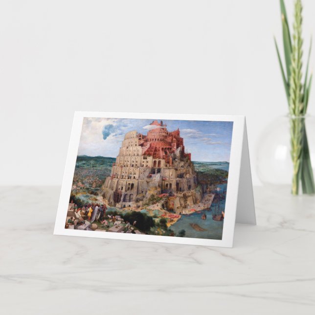 Tower of Babel, Pieter Bruegel the Elder, 1563 Card (Front)