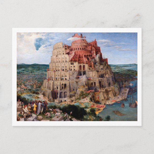 Tower of Babel, Pieter Bruegel the Elder, 1563 Postcard (Front)