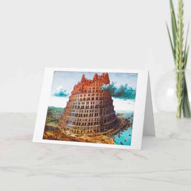 Tower of Babel, Pieter Bruegel the Elder Card (Front)