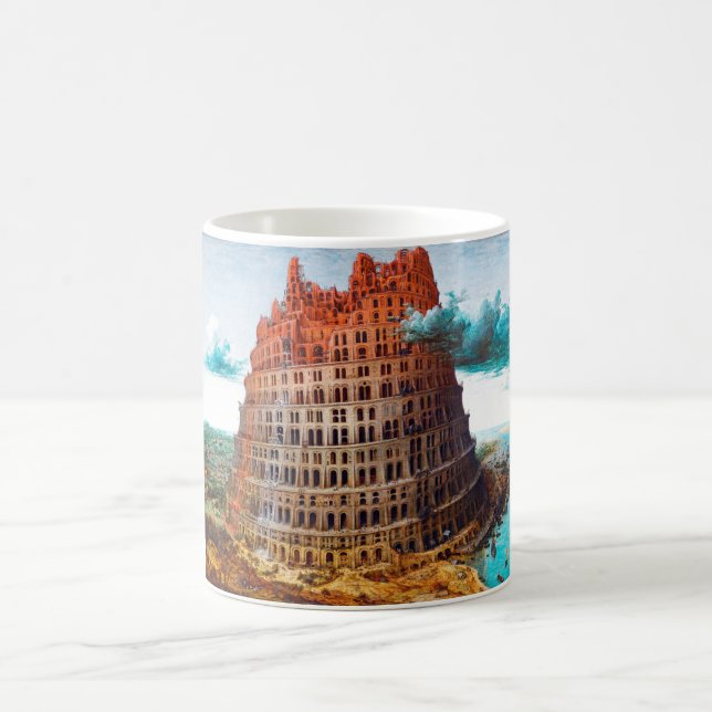Tower of Babel, Pieter Bruegel the Elder Coffee Mug (Center)