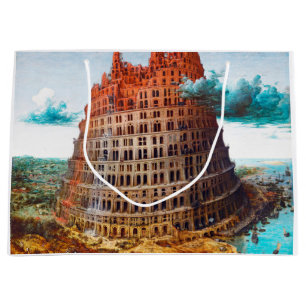 Tower of Babel, Pieter Bruegel the Elder Large Gift Bag