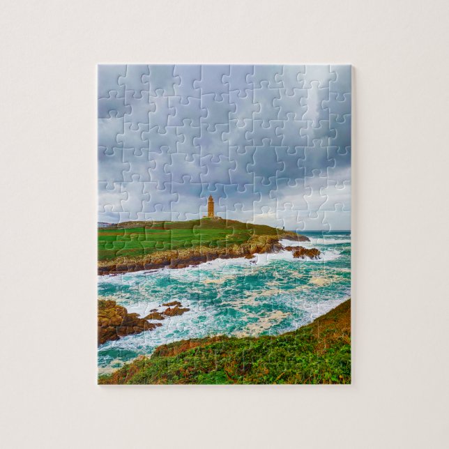 Tower Of Hercules, A Coruna, Spain Jigsaw Puzzle (Vertical)