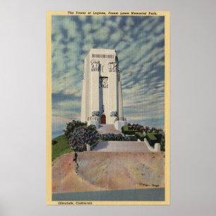 Tower of Legions, Forest Lawn Memorial Park Poster