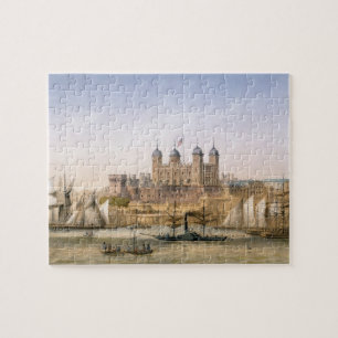 Tower of London, c.1862 (colour litho) Jigsaw Puzzle