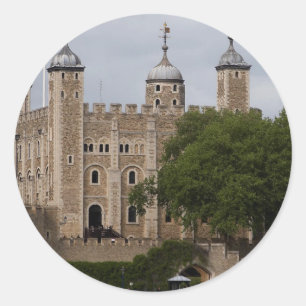 Tower Of London England Seen From Across The River Classic Round Sticker