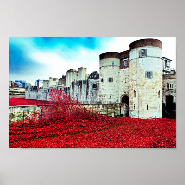 Tower Of London Poppies Red Poppy Poster (Front)