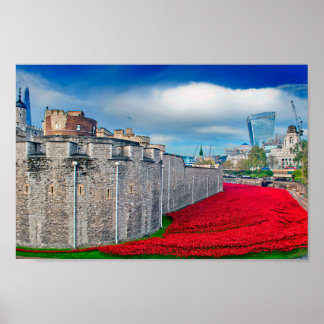 Tower Of London Poppies Red Poppy Poster