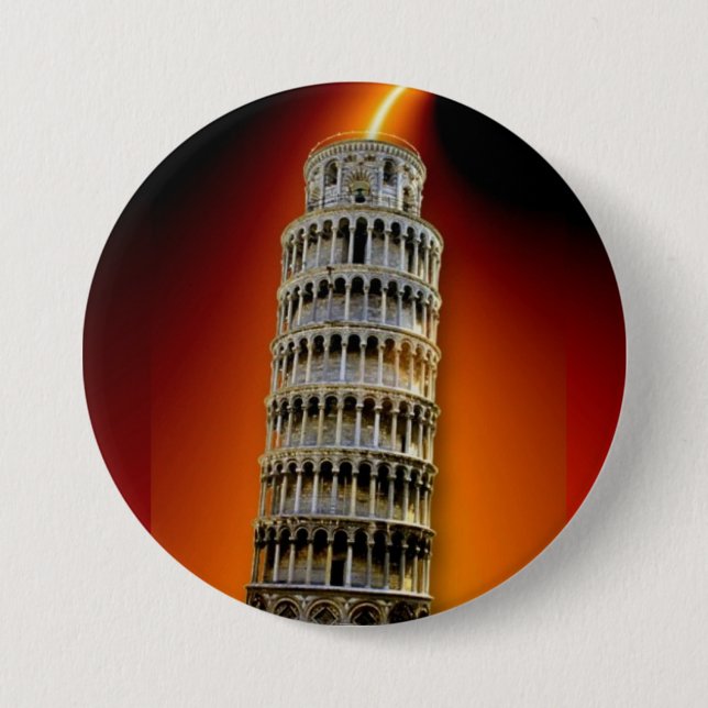 Tower of Pisa 7.5 Cm Round Badge (Front)