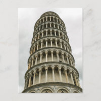 Tower of Pisa Bridal Shower Game Postcard