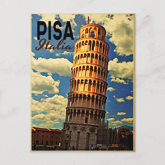 Tower Of Pisa ltaly Postcard (Front)