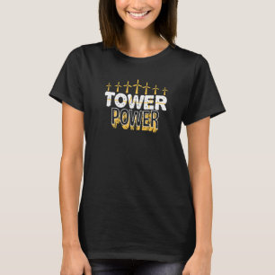 Tower Power And Vertical Wind Power Turbine Techni T-Shirt
