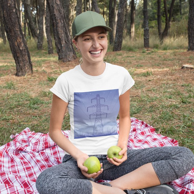 Tower Power Line Womens T-Shirt (Creator Uploaded)