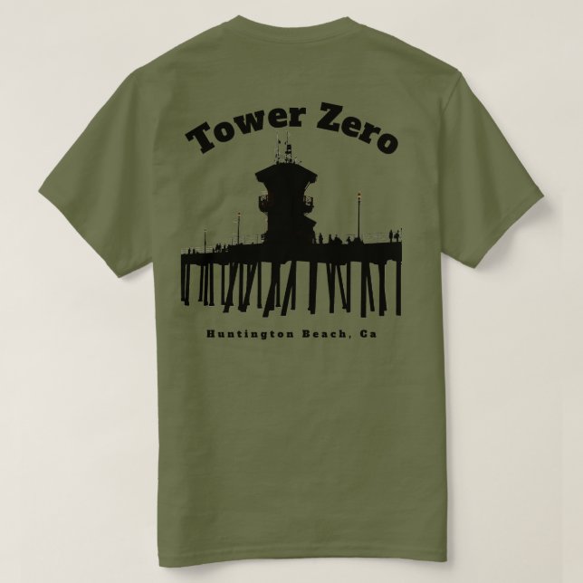 Tower Zero Silhouette (Men)  T-Shirt (Design Back)