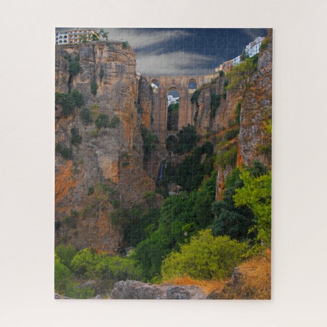 Towering From Above - Ronda, Spain Jigsaw Puzzle (Vertical)