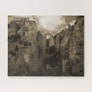 Towering from Above- Ronda, Spain Jigsaw Puzzle