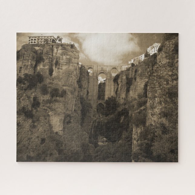Towering from Above- Ronda, Spain Jigsaw Puzzle (Horizontal)
