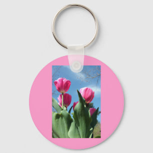 Towering Tulips Key Ring