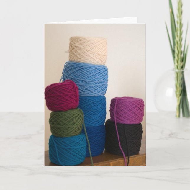 Towering Yarn Cakes Card (Front)