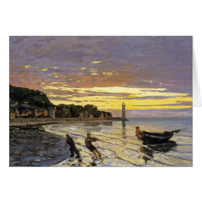 Towing a Boat, Honfleur (Front Horizontal)