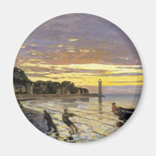Towing a Boat, Honfleur Magnet