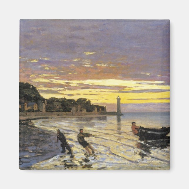Towing a Boat, Honfleur Magnet (Front)