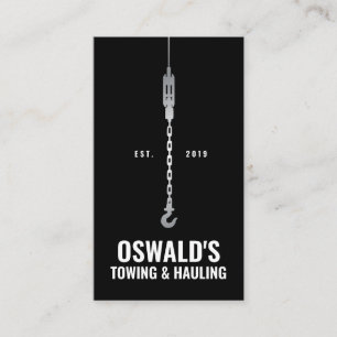 Towing and Hauling Service Business Card
