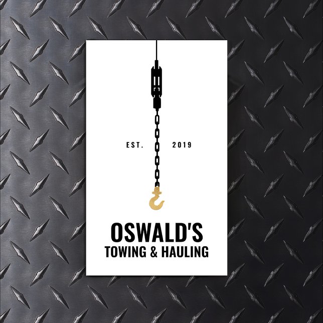 Towing and Hauling Service Business Card (Creator Uploaded)