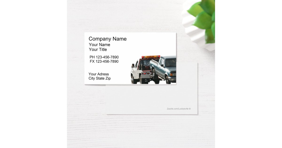 Towing Business Cards 