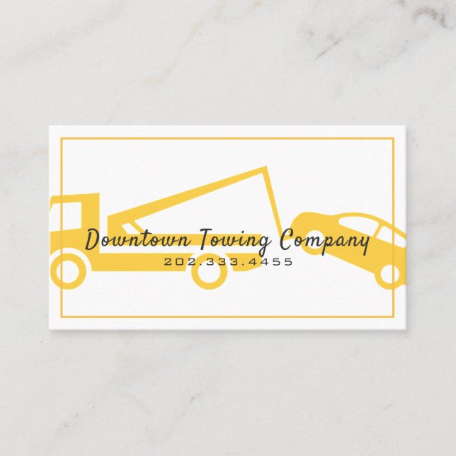 Towing Company Business Card (Front)