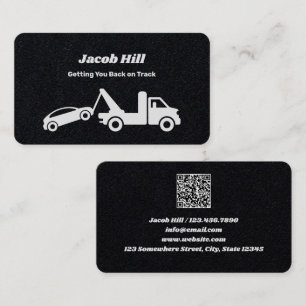 Towing Tow Rescue QR Business Card