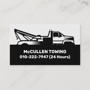 Towing Tow Truck Auto Assist Business Card