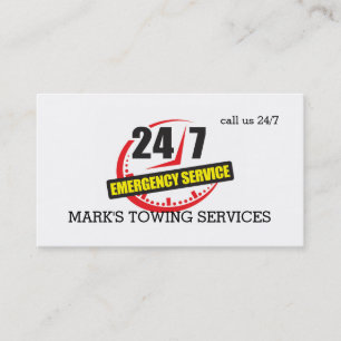 Towing Truck Business Card