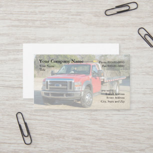 Towing Wrecker Business Card