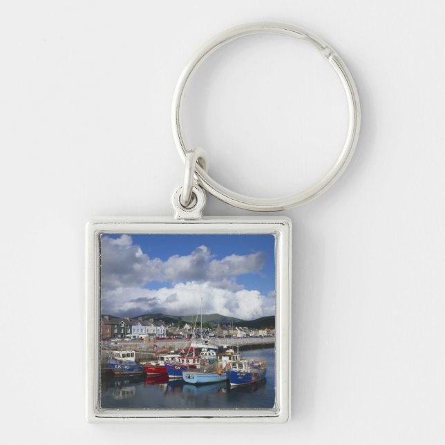 Town and Harbour, Dingle, County Kerry, Key Ring (Front)