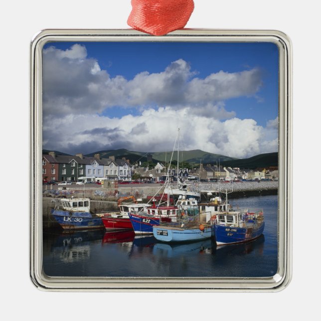 Town and Harbour, Dingle, County Kerry, Metal Ornament (Front)