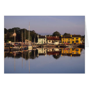 Town and harbour, Kinvarra, County Galway,
