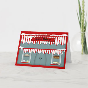 Town Bakery Custom Name Christmas Card