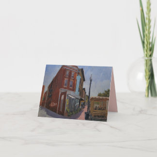 Town Cafe Art Note Card