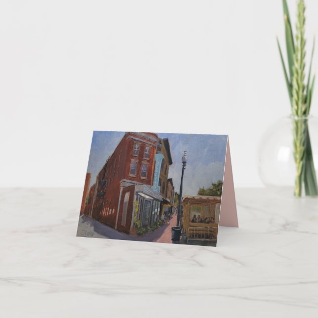 Town Cafe Art Note Card (Front)