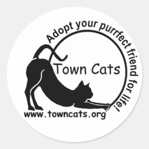 Town Cats Promo Sticker