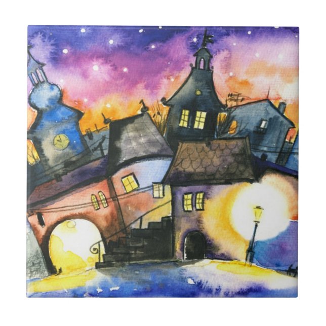 Town Ceramic Tile (Front)