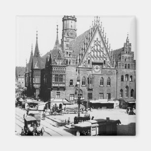 Town Hall, Breslau Poland, c.1910 Magnet